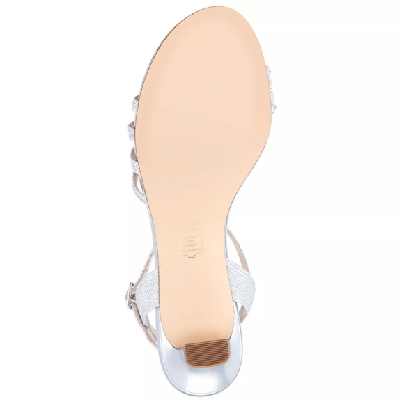 Nina Nelena Evening Sandals Silver 6 - Picture 5 of 8
